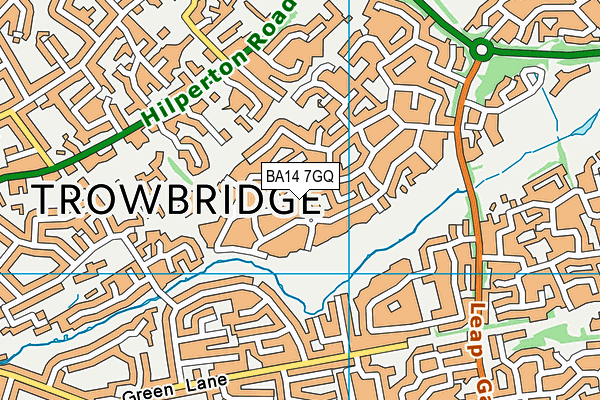 BA14 7GQ map - OS VectorMap District (Ordnance Survey) BA14 7GQ map - OS VectorMap District (Ordnance Survey)
