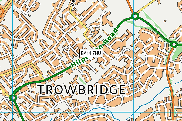 BA14 7HU map - OS VectorMap District (Ordnance Survey) BA14 7HU map - OS VectorMap District (Ordnance Survey)