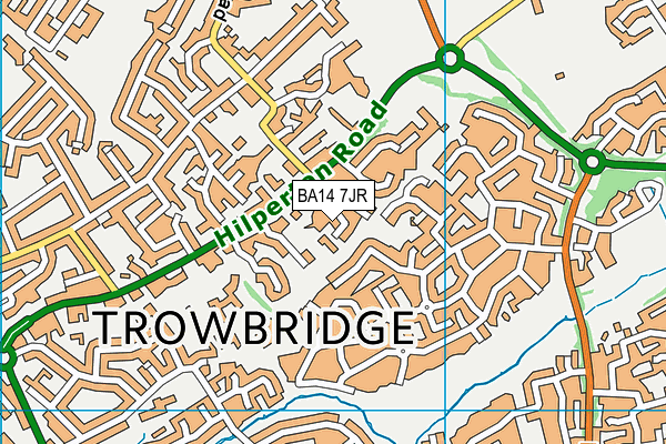 BA14 7JR map - OS VectorMap District (Ordnance Survey) BA14 7JR map - OS VectorMap District (Ordnance Survey)