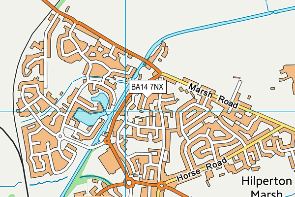 BA14 7NX map - OS VectorMap District (Ordnance Survey) BA14 7NX map - OS VectorMap District (Ordnance Survey)