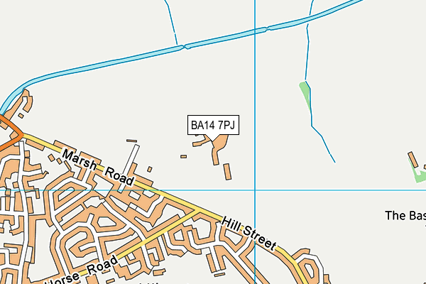BA14 7PJ map - OS VectorMap District (Ordnance Survey) BA14 7PJ map - OS VectorMap District (Ordnance Survey)
