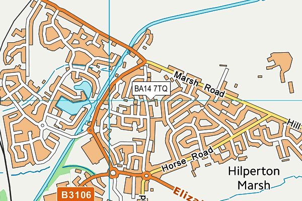 BA14 7TQ map - OS VectorMap District (Ordnance Survey) BA14 7TQ map - OS VectorMap District (Ordnance Survey)