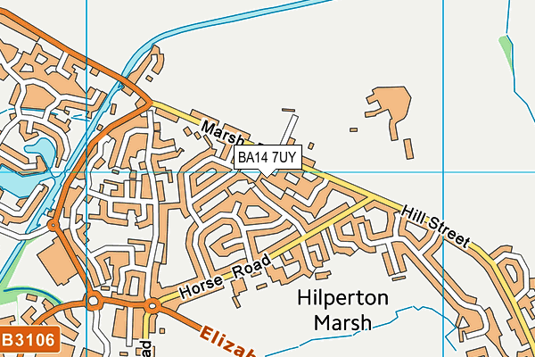 BA14 7UY map - OS VectorMap District (Ordnance Survey) BA14 7UY map - OS VectorMap District (Ordnance Survey)
