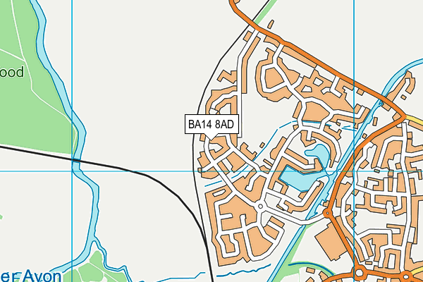 BA14 8AD map - OS VectorMap District (Ordnance Survey) BA14 8AD map - OS VectorMap District (Ordnance Survey)