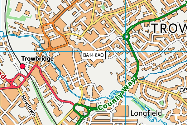 BA14 8AQ map - OS VectorMap District (Ordnance Survey) BA14 8AQ map - OS VectorMap District (Ordnance Survey)