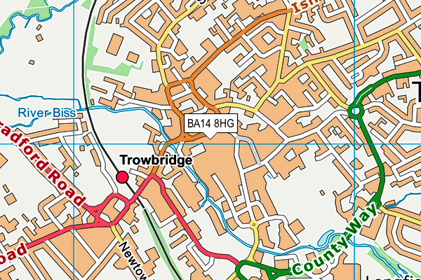 BA14 8HG map - OS VectorMap District (Ordnance Survey) BA14 8HG map - OS VectorMap District (Ordnance Survey)