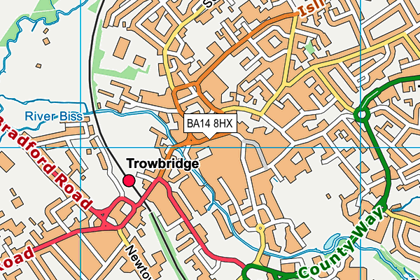 BA14 8HX map - OS VectorMap District (Ordnance Survey) BA14 8HX map - OS VectorMap District (Ordnance Survey)