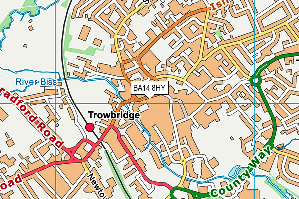 BA14 8HY map - OS VectorMap District (Ordnance Survey) BA14 8HY map - OS VectorMap District (Ordnance Survey)