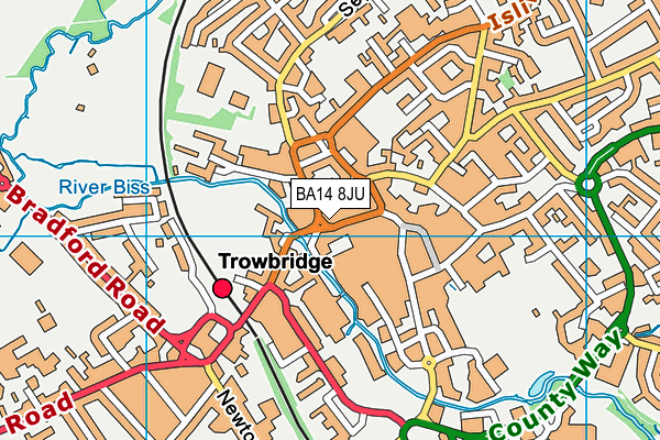 BA14 8JU map - OS VectorMap District (Ordnance Survey) BA14 8JU map - OS VectorMap District (Ordnance Survey)