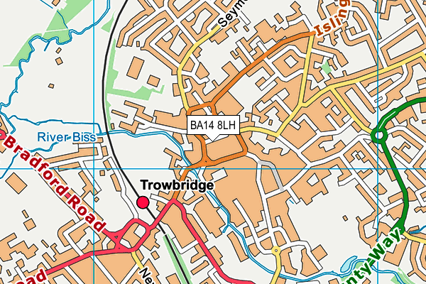 BA14 8LH map - OS VectorMap District (Ordnance Survey) BA14 8LH map - OS VectorMap District (Ordnance Survey)
