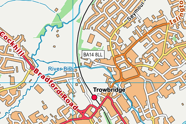 BA14 8LL map - OS VectorMap District (Ordnance Survey) BA14 8LL map - OS VectorMap District (Ordnance Survey)