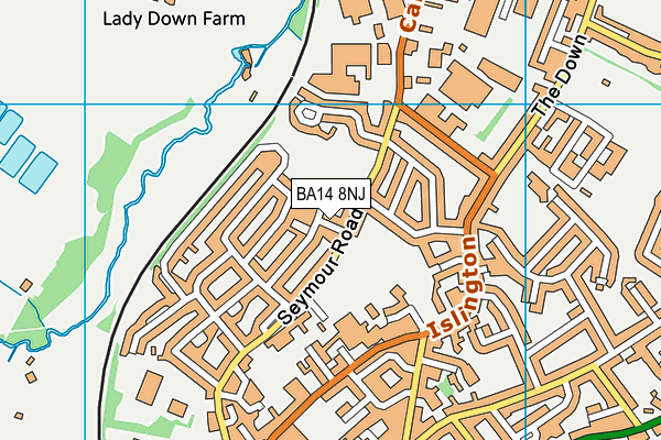 BA14 8NJ map - OS VectorMap District (Ordnance Survey) BA14 8NJ map - OS VectorMap District (Ordnance Survey)