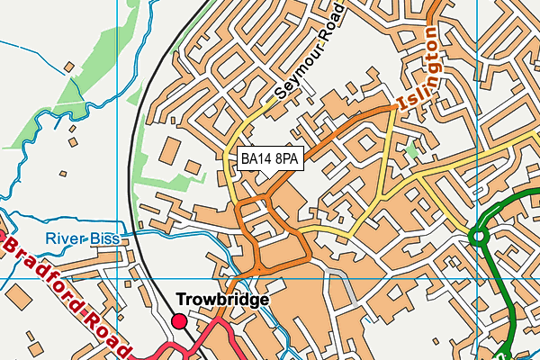 BA14 8PA map - OS VectorMap District (Ordnance Survey) BA14 8PA map - OS VectorMap District (Ordnance Survey)