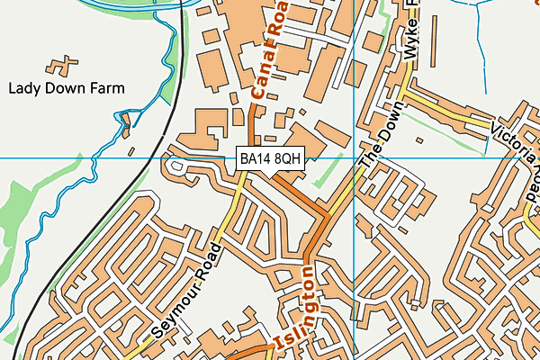 BA14 8QH map - OS VectorMap District (Ordnance Survey) BA14 8QH map - OS VectorMap District (Ordnance Survey)