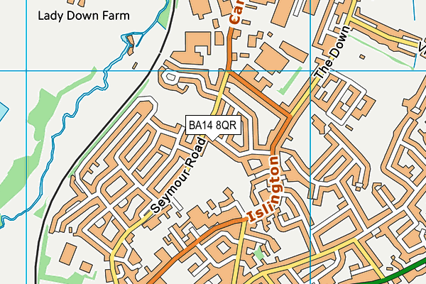 BA14 8QR map - OS VectorMap District (Ordnance Survey) BA14 8QR map - OS VectorMap District (Ordnance Survey)