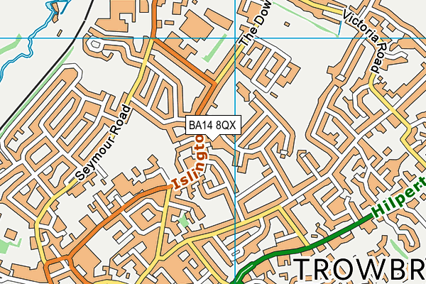 BA14 8QX map - OS VectorMap District (Ordnance Survey) BA14 8QX map - OS VectorMap District (Ordnance Survey)