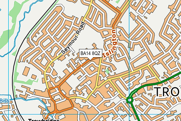 BA14 8QZ map - OS VectorMap District (Ordnance Survey) BA14 8QZ map - OS VectorMap District (Ordnance Survey)
