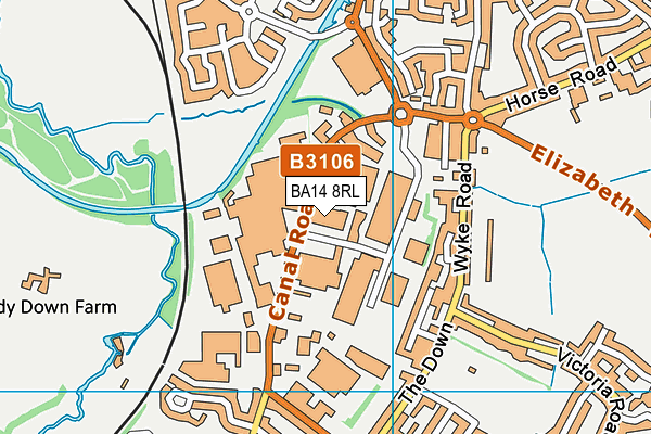 BA14 8RL map - OS VectorMap District (Ordnance Survey) BA14 8RL map - OS VectorMap District (Ordnance Survey)
