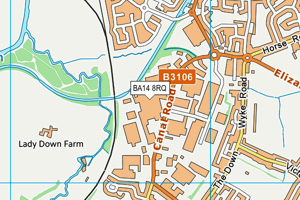 BA14 8RQ map - OS VectorMap District (Ordnance Survey) BA14 8RQ map - OS VectorMap District (Ordnance Survey)