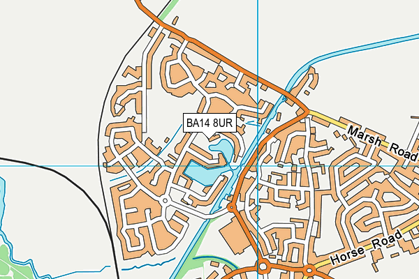 BA14 8UR map - OS VectorMap District (Ordnance Survey) BA14 8UR map - OS VectorMap District (Ordnance Survey)