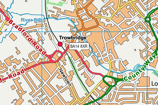 BA14 8XR map - OS VectorMap District (Ordnance Survey) BA14 8XR map - OS VectorMap District (Ordnance Survey)
