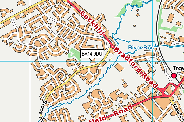 BA14 9DU map - OS VectorMap District (Ordnance Survey) BA14 9DU map - OS VectorMap District (Ordnance Survey)