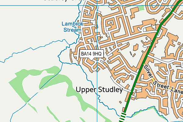 BA14 9HQ map - OS VectorMap District (Ordnance Survey) BA14 9HQ map - OS VectorMap District (Ordnance Survey)