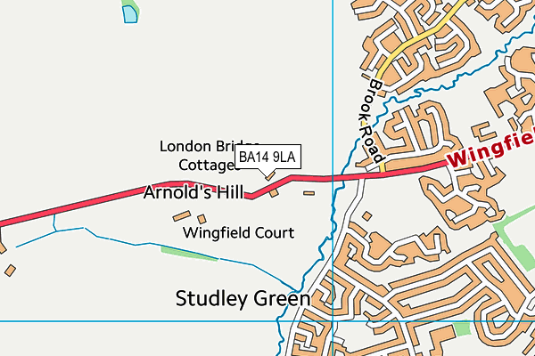 BA14 9LA map - OS VectorMap District (Ordnance Survey) BA14 9LA map - OS VectorMap District (Ordnance Survey)