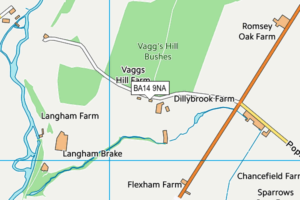 BA14 9NA map - OS VectorMap District (Ordnance Survey) BA14 9NA map - OS VectorMap District (Ordnance Survey)
