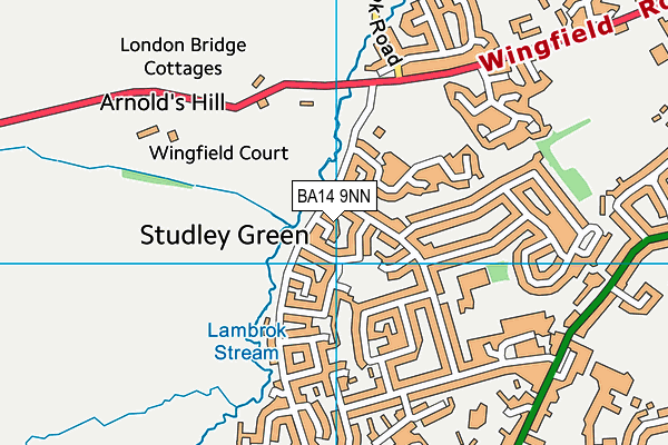 BA14 9NN map - OS VectorMap District (Ordnance Survey) BA14 9NN map - OS VectorMap District (Ordnance Survey)