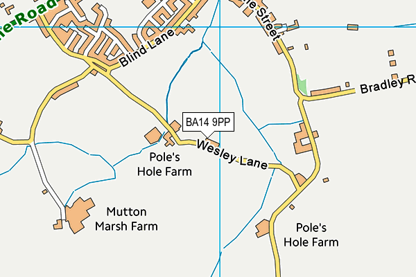 BA14 9PP map - OS VectorMap District (Ordnance Survey) BA14 9PP map - OS VectorMap District (Ordnance Survey)