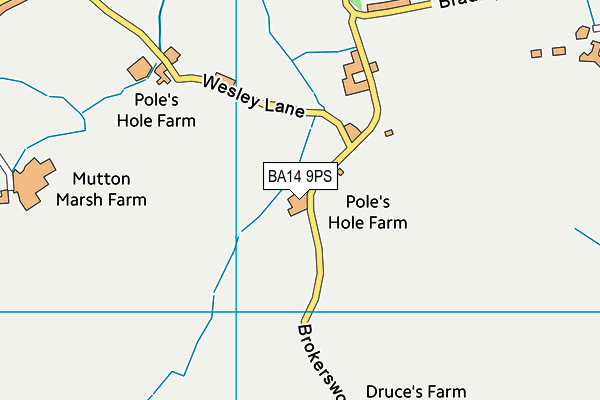 BA14 9PS map - OS VectorMap District (Ordnance Survey) BA14 9PS map - OS VectorMap District (Ordnance Survey)