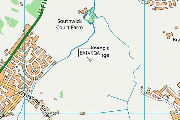 BA14 9QA map - OS VectorMap District (Ordnance Survey) BA14 9QA map - OS VectorMap District (Ordnance Survey)