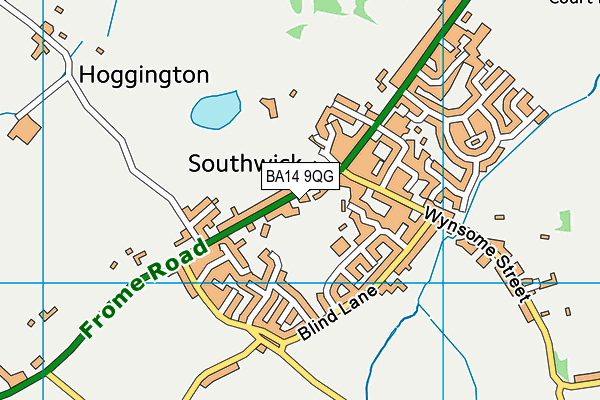 BA14 9QG map - OS VectorMap District (Ordnance Survey) BA14 9QG map - OS VectorMap District (Ordnance Survey)