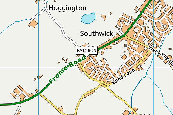 BA14 9QN map - OS VectorMap District (Ordnance Survey) BA14 9QN map - OS VectorMap District (Ordnance Survey)