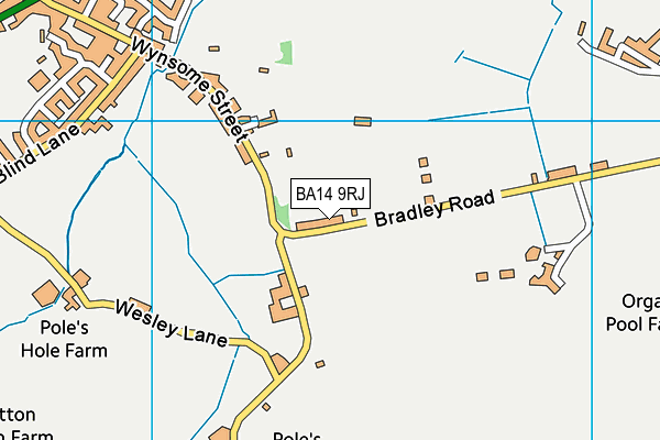 BA14 9RJ map - OS VectorMap District (Ordnance Survey) BA14 9RJ map - OS VectorMap District (Ordnance Survey)