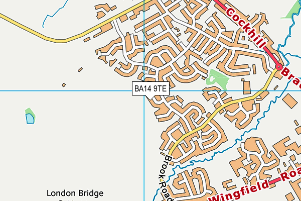 BA14 9TE map - OS VectorMap District (Ordnance Survey) BA14 9TE map - OS VectorMap District (Ordnance Survey)