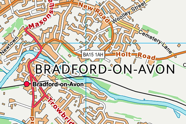 BA15 1AH map - OS VectorMap District (Ordnance Survey) BA15 1AH map - OS VectorMap District (Ordnance Survey)