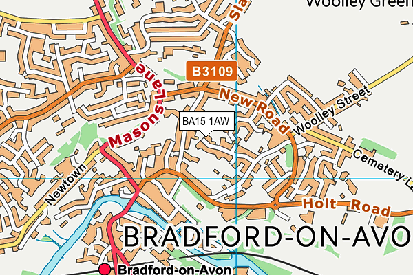 BA15 1AW map - OS VectorMap District (Ordnance Survey) BA15 1AW map - OS VectorMap District (Ordnance Survey)