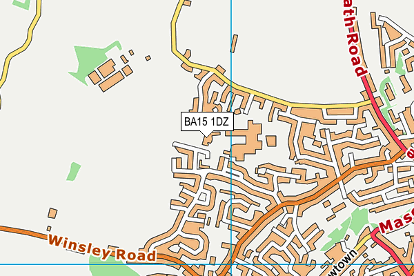 BA15 1DZ map - OS VectorMap District (Ordnance Survey) BA15 1DZ map - OS VectorMap District (Ordnance Survey)