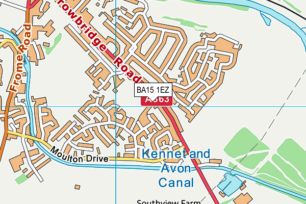 BA15 1EZ map - OS VectorMap District (Ordnance Survey) BA15 1EZ map - OS VectorMap District (Ordnance Survey)