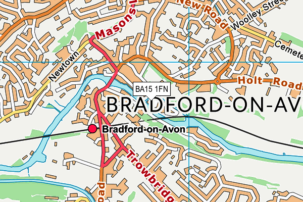 BA15 1FN map - OS VectorMap District (Ordnance Survey) BA15 1FN map - OS VectorMap District (Ordnance Survey)