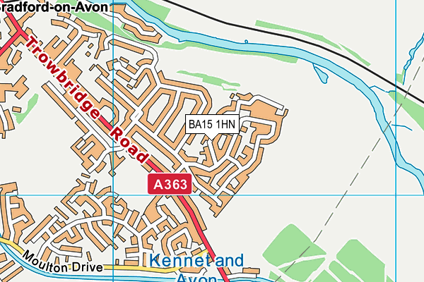 BA15 1HN map - OS VectorMap District (Ordnance Survey) BA15 1HN map - OS VectorMap District (Ordnance Survey)