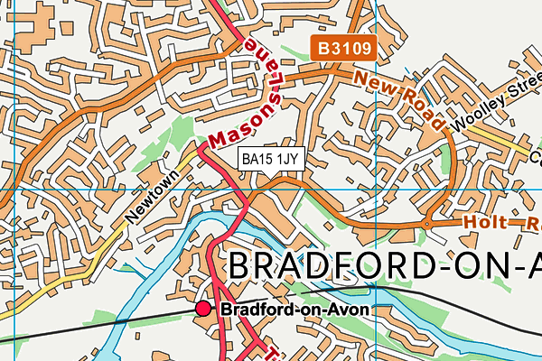 BA15 1JY map - OS VectorMap District (Ordnance Survey) BA15 1JY map - OS VectorMap District (Ordnance Survey)