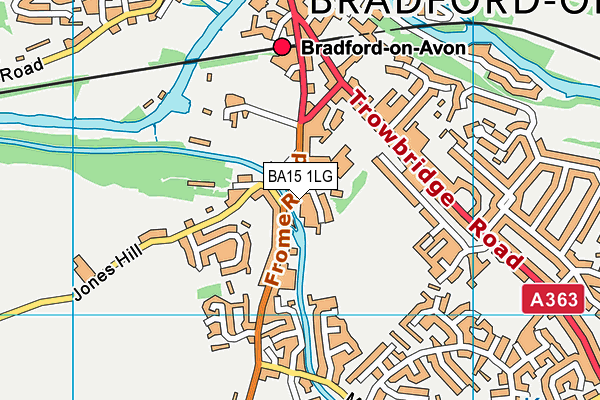 BA15 1LG map - OS VectorMap District (Ordnance Survey) BA15 1LG map - OS VectorMap District (Ordnance Survey)