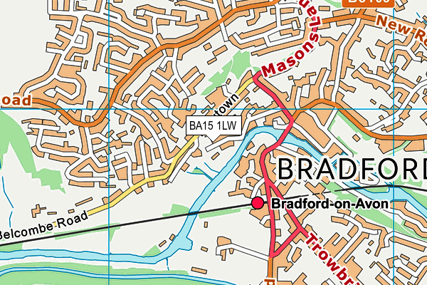 BA15 1LW map - OS VectorMap District (Ordnance Survey)