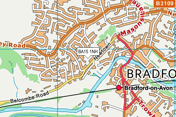 BA15 1NH map - OS VectorMap District (Ordnance Survey) BA15 1NH map - OS VectorMap District (Ordnance Survey)