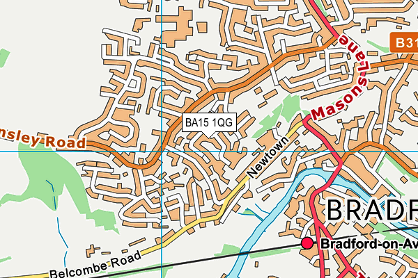 BA15 1QG map - OS VectorMap District (Ordnance Survey) BA15 1QG map - OS VectorMap District (Ordnance Survey)