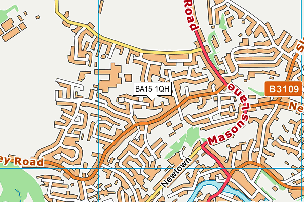 BA15 1QH map - OS VectorMap District (Ordnance Survey) BA15 1QH map - OS VectorMap District (Ordnance Survey)