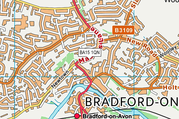 BA15 1QN map - OS VectorMap District (Ordnance Survey) BA15 1QN map - OS VectorMap District (Ordnance Survey)